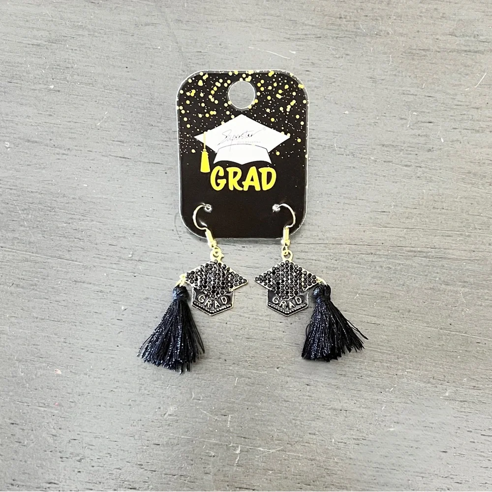 GRAD Graduate Black Hot Pink Felt 3